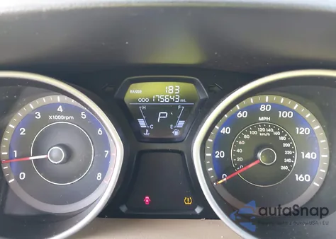 2012 Hyundai Elantra Gls (Ulsan Plant) из США, поврежденный, VIN KMHDH4AE5CU316420